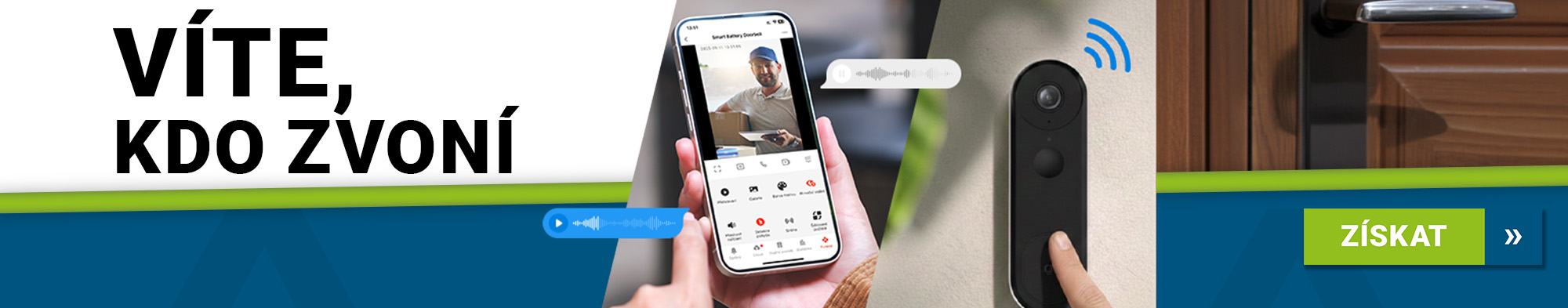 TESLA SecureQ DB5 - smart dveřní zvonek