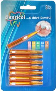 Denticol V01 vel. 1,2mm, mezizubní kartáček vysouvací, 8 + 8ks