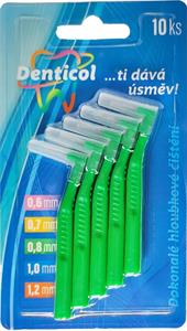 Denticol Z01 vel. 0,8mm, mezizubní kartáček zahnutý, 10 +10ks