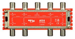 FTE rozbočovač AS 8, rozsah 5-2400 MHz, F-konektor