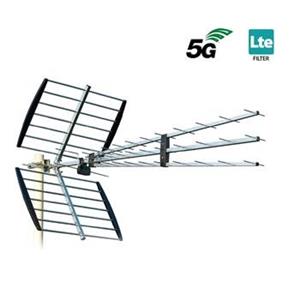 ISKRA P-47 N Triplex FLT7 - DVB-T/T2 anténa LTE700 5G s F konektorem 11-17 dB