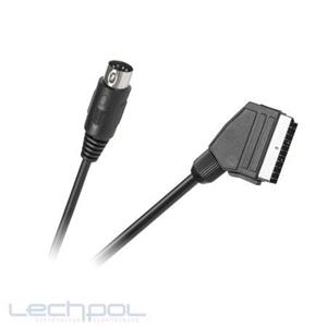 OEM A/V kabel DIN-SCART pro Amiko 8550, Zircon Jazz, ALMA iHD, Tesla TE-350, Alma 2850 a Synaps ZR 300