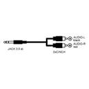 OEM jack 3,5mm Stereo - 2x RCA 1,2 m