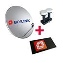 SET pro montáž SKYLINK - CZ+SK modul NAGRA, parabola 80, LNB monoblok SINGLE