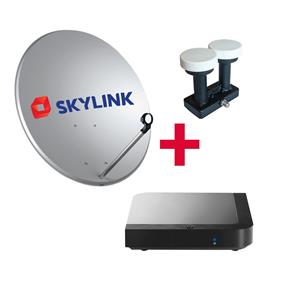 SET pro montáž SKYLINK - Kaon MZ-102, parabola 80, LNB monoblok SINGLE