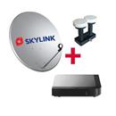 SET pro montáž SKYLINK - Kaon MZ-104, parabola 80, LNB monoblok SINGLE