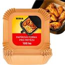 TESLA AirCook QB2055 - papírová forma pro horkovzdušnou fritézu 16 x16 cm (100 ks)