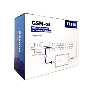 TESLA GSM-01, zesilovač/opakovač GSM signálu (900 Mhz) - sada