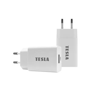 TESLA Power Charger QC50 - napájecí adaptér 12 W (bílá barva)