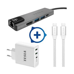 TESLA - SET Sync & Charge pro ultrabook/MacBook